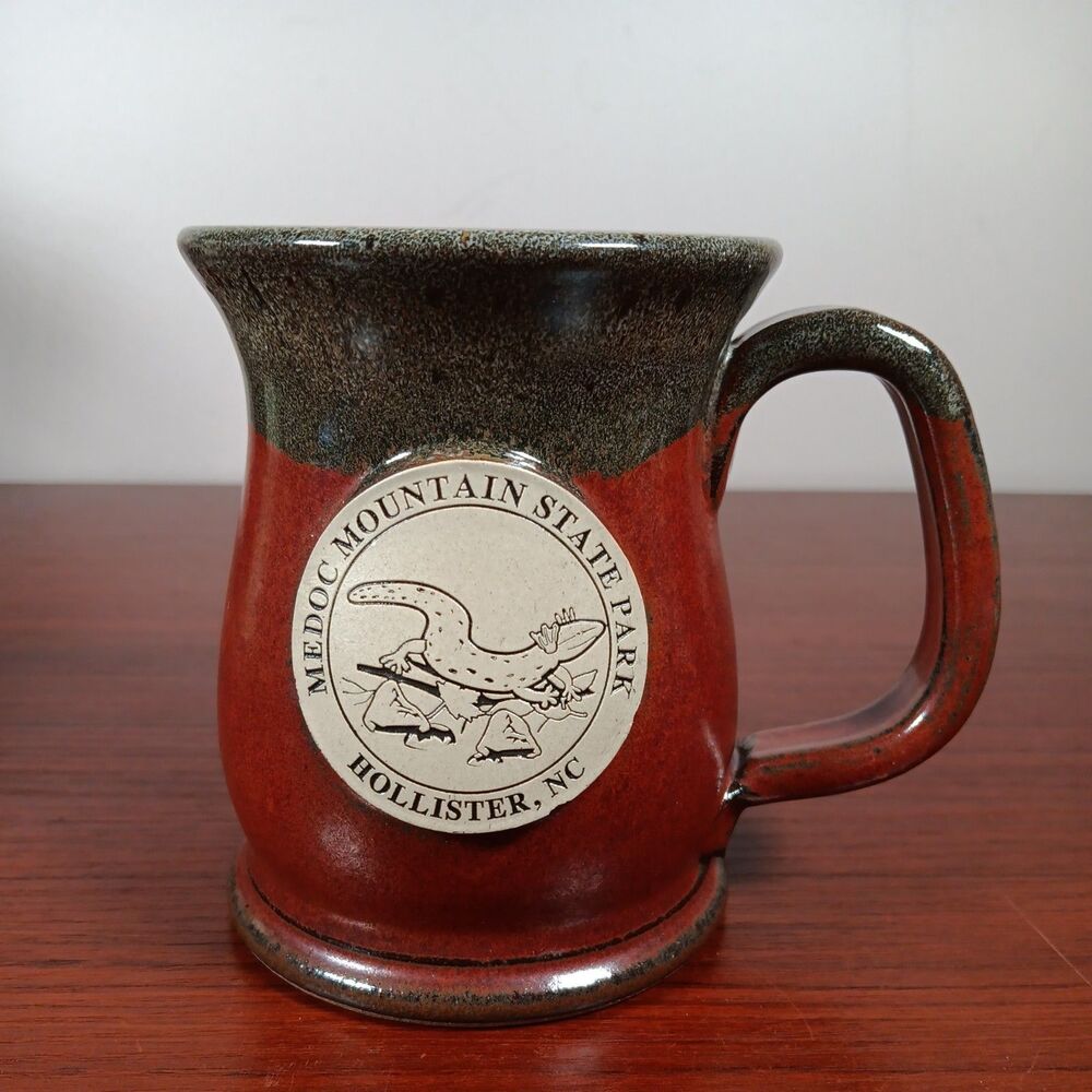 Sunset Hill Stoneware Coffee Mug Medoc Mountain State Park EUC